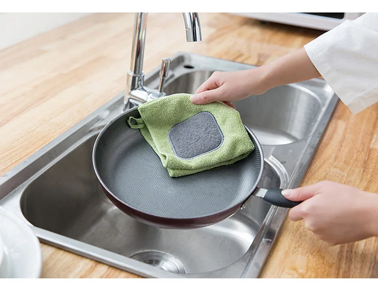 Кухонные полотенца для посуды домашняя очистка водопоглощающая не линяет толстое полотенце для посуды тряпочки из бамбуковых волокон полотенце