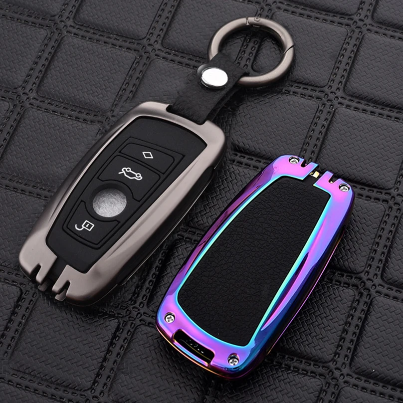 

New Zinc Alloy+Silicone Car Key Case Key Holder Key Shell for BMW 520 525 F30 F10 F18 118i 320i 1 3 5 7 Series X3 X4 M3 M4 M5