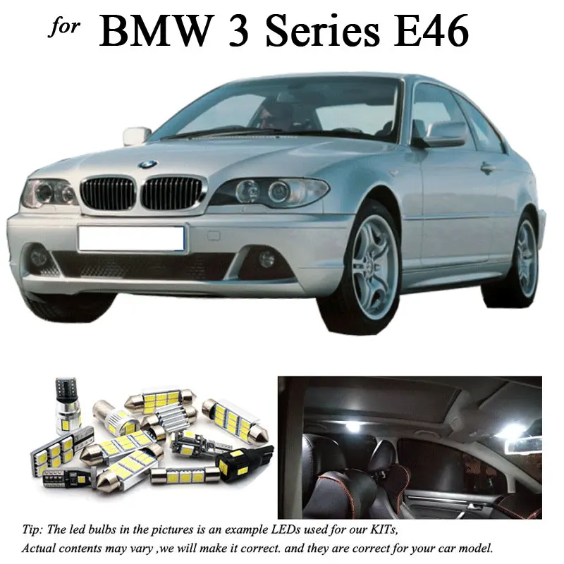 Светодиодный светильник для интерьера 17 шт. + лампа номерного знака BMW 3 серии E46