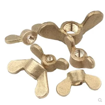 

1/2/5Pcs DIN315 M4 M5 M6 M8 M10 M12 M14 M16 Butterfly Nut Hand Tighten Wing Nuts Brass
