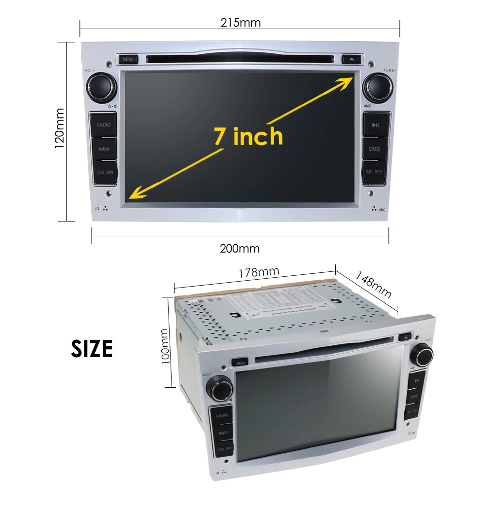 Excellent 7inch AutoRadio 2din Car dvd Player For opel astra H vectra c zafira bcorsa c d G Meriva Vivaro Antara GPS Navigation  BT SWC 4