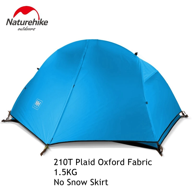 1,3 кг Naturehike палатка 20D из силиконовой ткани Сверхлегкий двухслойный алюминиевый стержень для 1 человека туристическая палатка 4 сезона с ковриком