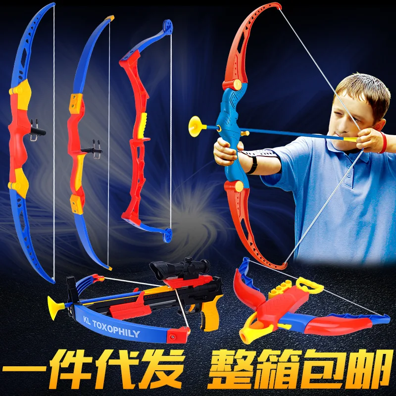 

Children Bow And Arrow Toy Crossbow Stall Plastic Toy Soft Projectile Eva Bullet Boy Toy