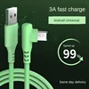 Suhach 5A Liquid Silicone 90 Degrees Micro USB Cable Fast Charging USB Charger Cable for Samsung Xiaomi Data Cable Usb Micro USB ► Photo 3/6