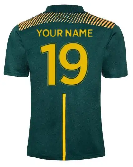 Print name number Южная Африка регби Поло рубашка Джерси Размер: S-5XL - Цвет: Print name number