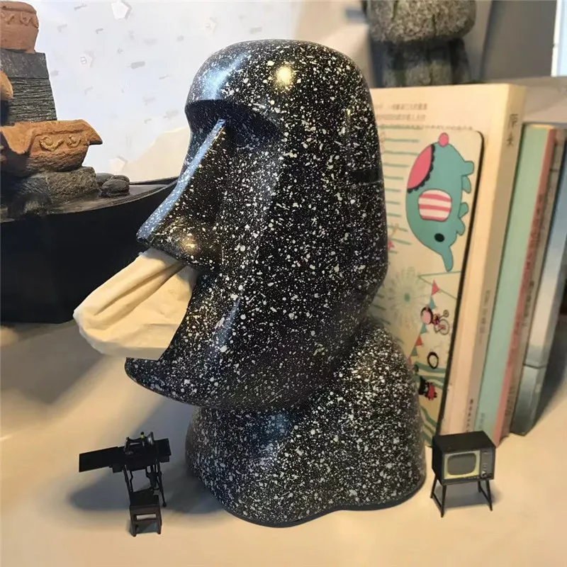 Шкатулка для салфеток Moai из смолы забавное украшение на стену фигурки пасхальных