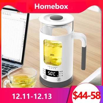 

600ML Mini Multi-function Electric Kettle Health Preserving Pot Glass Boiled Tea Pot Hot Water bottle Warm Kettle 220V