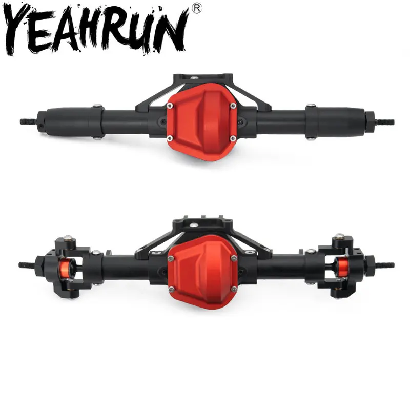 

YEAHRUN 3 Colors RC 1/10 SCALE ALLOY ASSEMBLED Front & Rear Axle Set TFL style FRONT REAR For Axial SCX10 1/10 RC Crawler