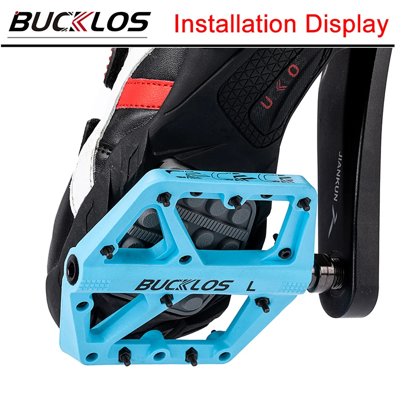 ROCKBROS Pédales Plates VTT Pédales de Vélo Ultraléger 9/16 Pédales Vélo Route BMX 8 Clous Antidérapants Alliage d'Aluminium Cyclisme Bleu Noir Rouge Ti Violet ROCKBROS Pédales Plates VTT Pédales de Vélo Ultraléger 9/16 Pédales Vélo Route BMX 8 Clous Antidérapants Alliage d'Aluminium Cyclisme Bleu Noir Rouge Ti Violet