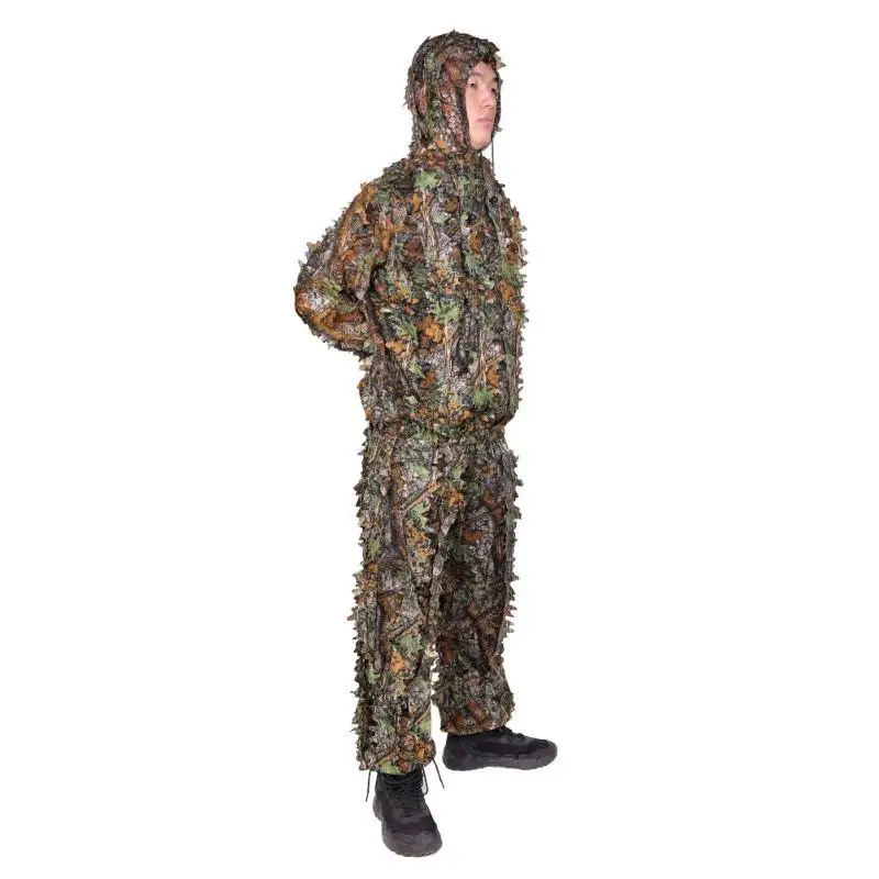 Ghillie Костюмы 3D листья охотничья одежда Bionic Yowie sniper birdwatch страйкбол камуфляжная одежда куртка и брюки Новинка