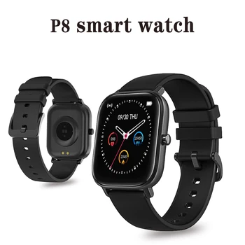

P8 Smart Watch Men Full Touch Fitness Tracker Sport Waterproof Clock Blood Pressure Fitness GTS Heart Rate Monitoring Watche