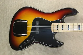 

Free Shipping Factory Custom Shop new High Quality jazz 4 String Bass Guitar Natural wood sunburst @31