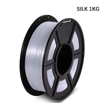 

PLA Filament Silk 3D Printers Filament PLA 1kg 1.75MM 330M 2.2lbs Silk Texture Shiny surface Refills Biodegradable Material