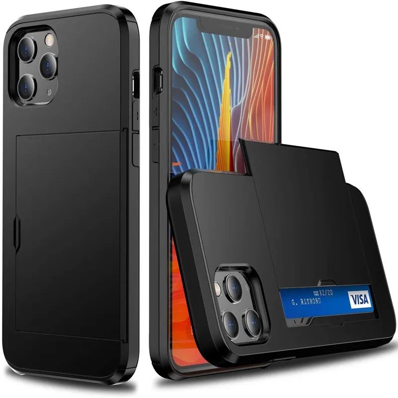 HiddenWalletWithCardHolderPhoneCaseForiPhone1211ProMaxMini