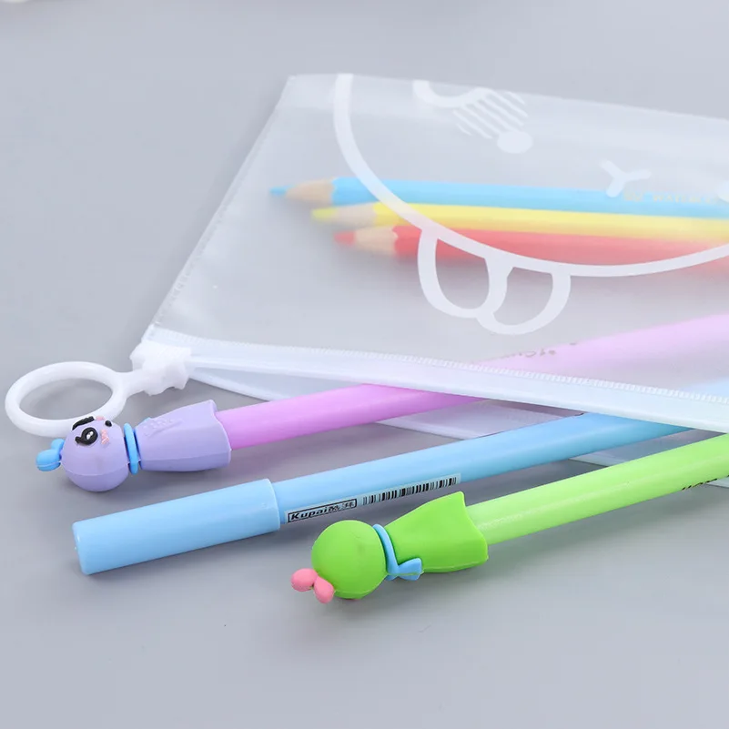 

P46 South Korea Stationery Cute Potato Rabbit Stretching Storage Bag Environmentally Friendly PVC Envelope Voucher File Bag Penc