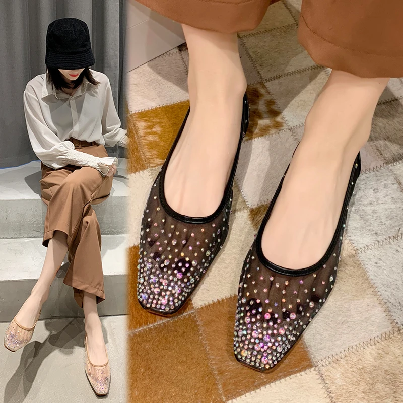 Women's Casual Shoes Fashion Summer Sandals Fisherman Shoes Women Sneakers Trend Transparent Flat Shoes High Quality Pearl Shoes