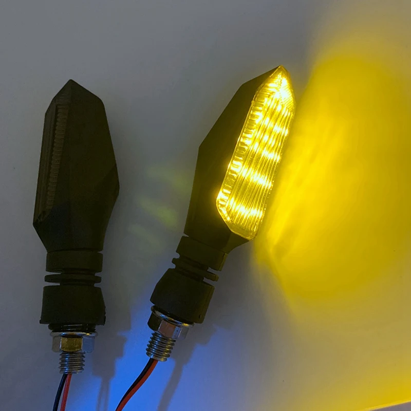 Светодиодный сигнал поворота мотоциклетные фары 12V указателя поворота фитинги сборки мотоцикл