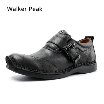 

Men's Cow Genuine Leather Casual shoes Business Men Dress Shoes Autumn Winter Classic Waterproof Lace-up man Designer Sneakers
