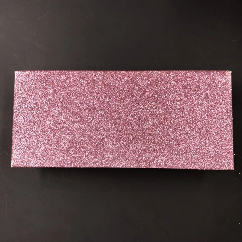 Заказная упаковка блестящая Магнитная коробка подходит 3D норковые ресницы - Цвет: Rose Pink