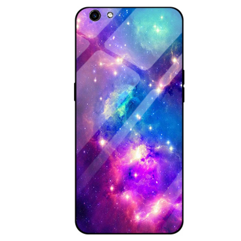 Coque для OPPO F3 Plus чехол 6," Звездное небо закаленное стекло+ края из ТПУ Жесткий чехол для OPPO F3Plus чехол F 3 Plus чехол оболочка