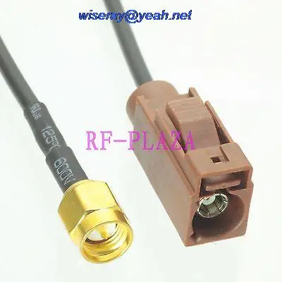 

DHL/EMS 50 pcs Cable 6inch Fakra SMB F 8011 female to SMA male RG174 RF Pigtail jumper cable with one year warranty-A2