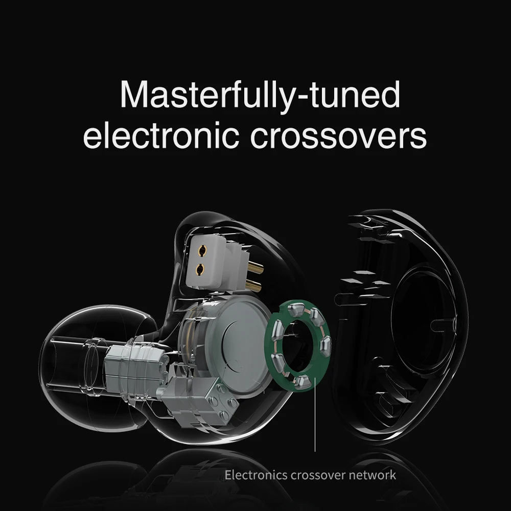 TRN V90 4BA 1DD Гибридный IEM 5 Driver металлические наушники вкладыши Hi Fi монитор для спорта