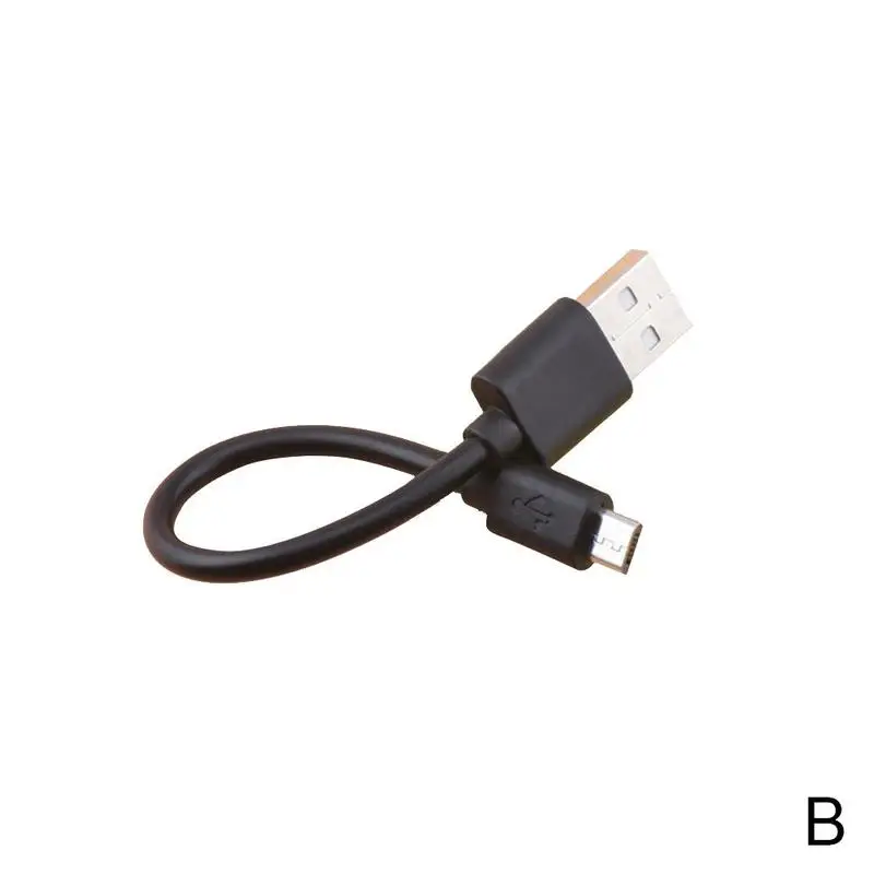 15 см короткий Micro Usb кабель Тип кабель Быстрая зарядка синхронизации данных Usb адаптер для samsung для Xiaomi - Цвет: Black Android Head