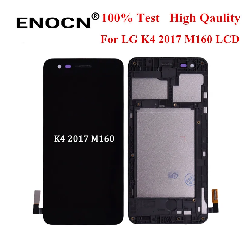 Оригинальный ЖК дисплей ENOCN для LG K4 2017 M160 сенсорный экран дигитайзер с рамкой в