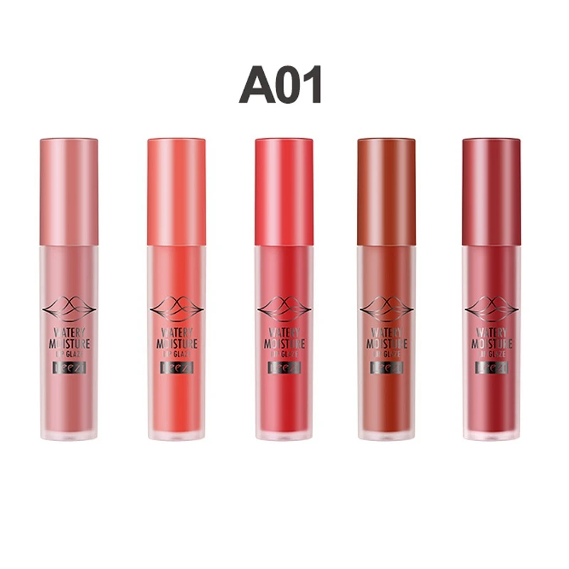 Be A Confident Woman 5 Colors/Set Matte Vevet Liquid Waterproof Velvet Lipstick Long Lasting Lip Gloss Cosmetics