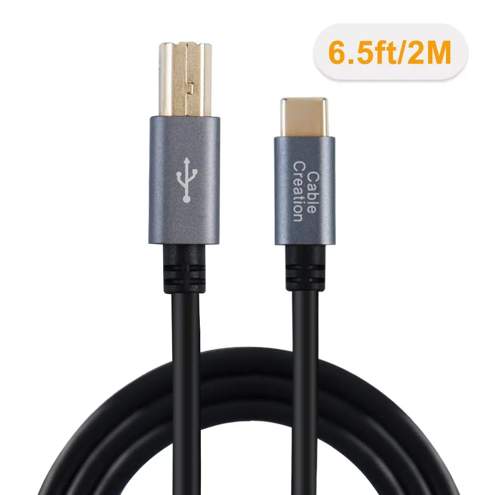 Usb type C к USB 2,0 B Мужской кабель для принтера и сканера, совместимый для MacBook Pro, hp, Canon, Brother, Dell, samsung принтеров и т. Д