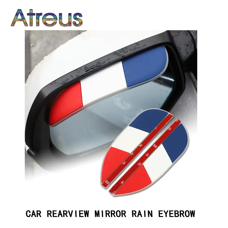 

Car Styling Rear view Mirror sticker soft rubber rain eyebrow for Kia Rio 3 4 Ceed Cerato Sportage 2019 Hyundai I30 Tucson