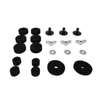 

12 PCs Pads Percussion Washer Accessories Wing Nut Sleeves Replacement Instruments Drum Professional Musical Set Drumset Kit