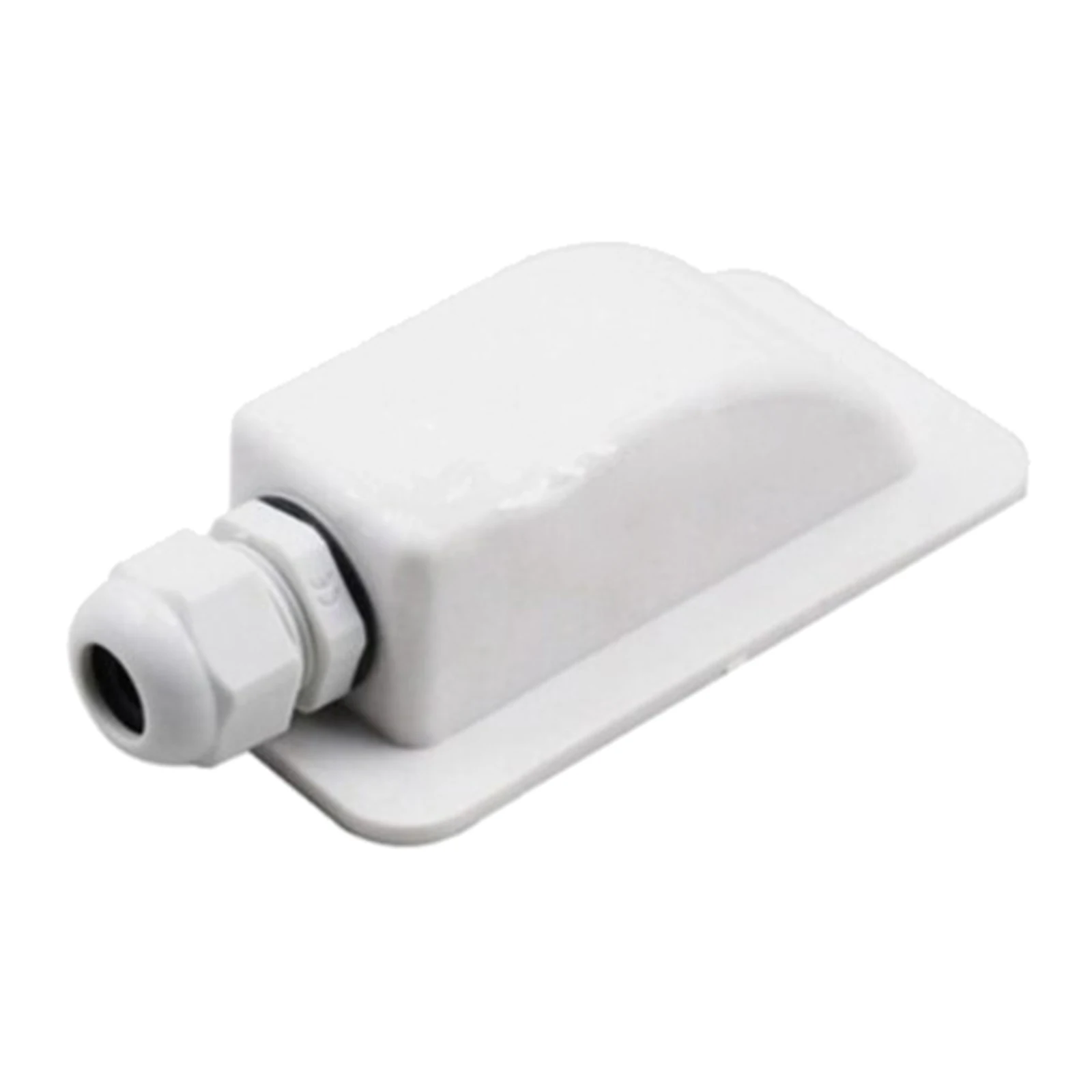 ABS Solar Panel RV Single Cable Entry Gland Box Waterproof Universal White