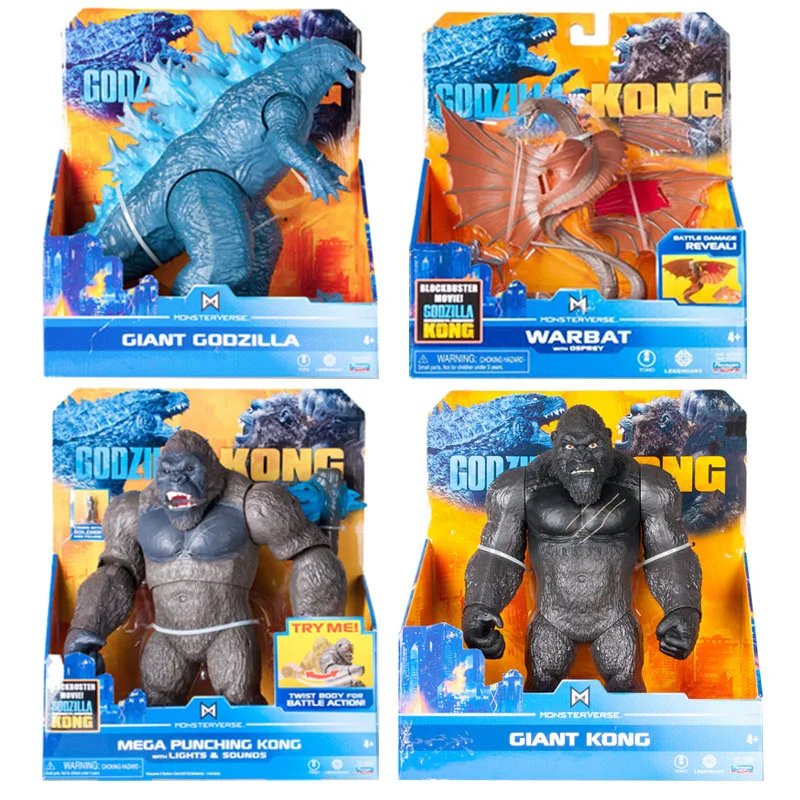 Аниме экшн-фигурки GodAzillas King Mega пробивная игрушка Конг варбат гойирас ПВХ