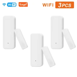 Tuya – détecteur intelligent d'ouverture/fermeture de porte, détecteur d'ouverture/fermeture de porte, alarme de Notification, alarme sonore, application WiFi, avec Alexa et Google Home 