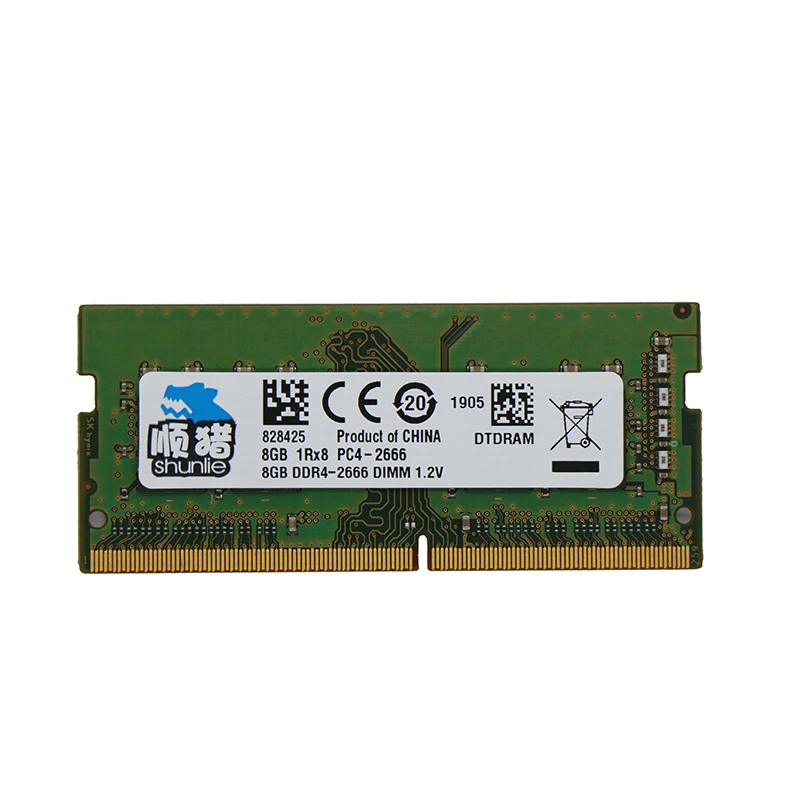 Shunlie ddr4 8 ГБ 2133 МГц 2400 2666 1 2 в память для ноутбука ОЗУ Sodimm | Компьютеры и офис