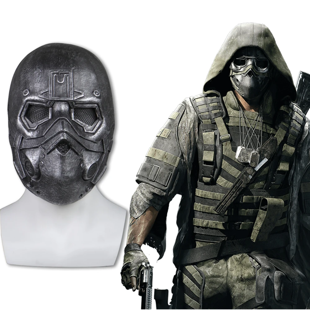 Tom clancy fantasma recon breakpoint máscara de látex cosplay cole d walker máscara halloween máscaras capacete adulto adereços