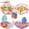 1.5M Portable Baby Playpen Children Ball Pit with Basketball Hoop Kids Dry Ball Pool Folding Indoor Outdoor interesting Toys 1