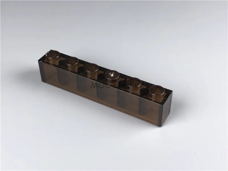 50 шт./лот MOC кирпичи Trans черный кирпич 1x6 подходит для 3009 образовательных