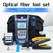 KELUSHI – kit de fibre optique, avec localisateur de défauts visuels 70 ~ + 10dBm, compteur de puissance optique FC 6S, couteau de coupe, autres outils 13 pièces/ensemble
