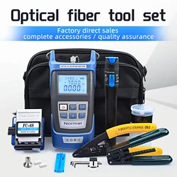 Kelushi de fibra óptica kit com localizador visual de falhas 70 ~ + 10dbm medidor de potência óptica FC 6S faca de corte outras ferramentas 13 pçs/set