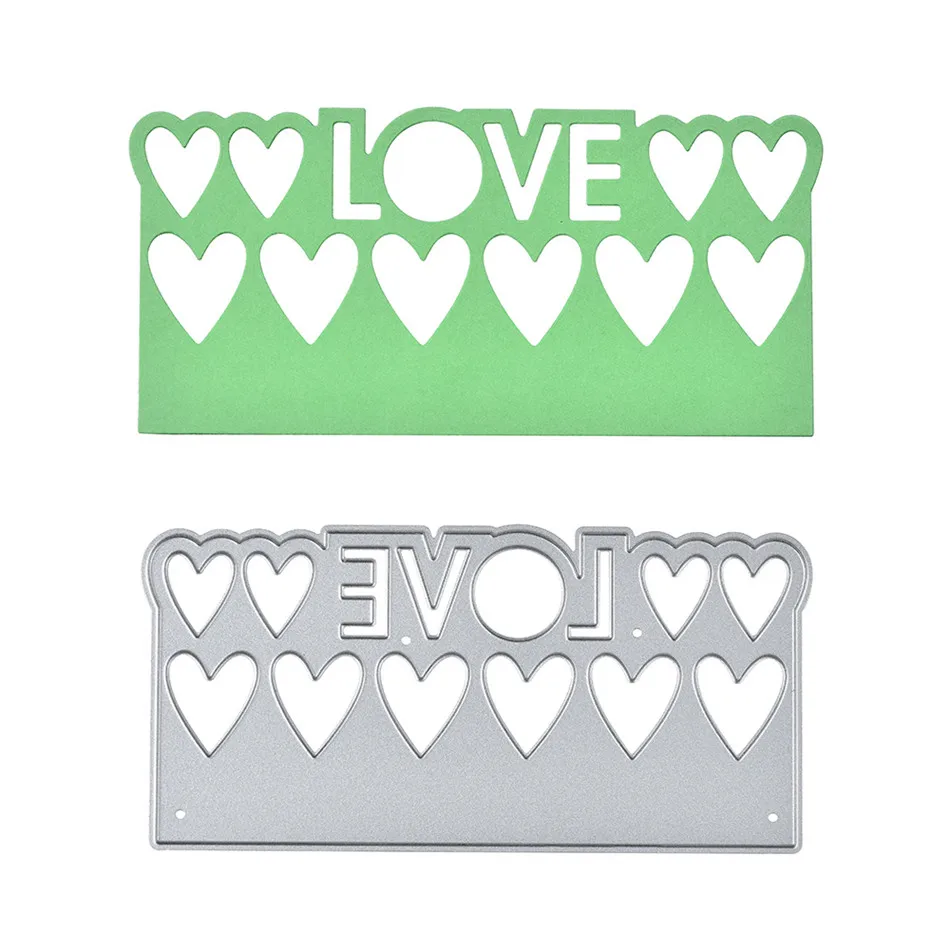 

Diyarts Love Border Metal Cutting Dies for Card Making Scrapbooking Dies Embossing Stencil Craft Frame Dies Lace Cutting Dies
