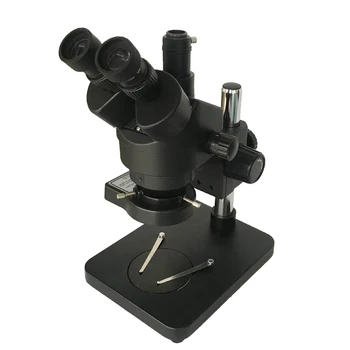 

Simull industrial trinocular stereo microscope focal continuous zoom zoom 7x-45x for solder pcb repair solder