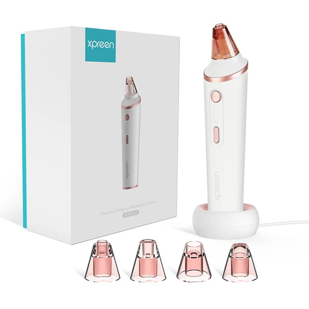 

Electric Facial Vacuum Blackhead Remover Vacuum Cleaner Electric Blackhead Vacuum Suction Skin Care Tools Wireless Charge Base