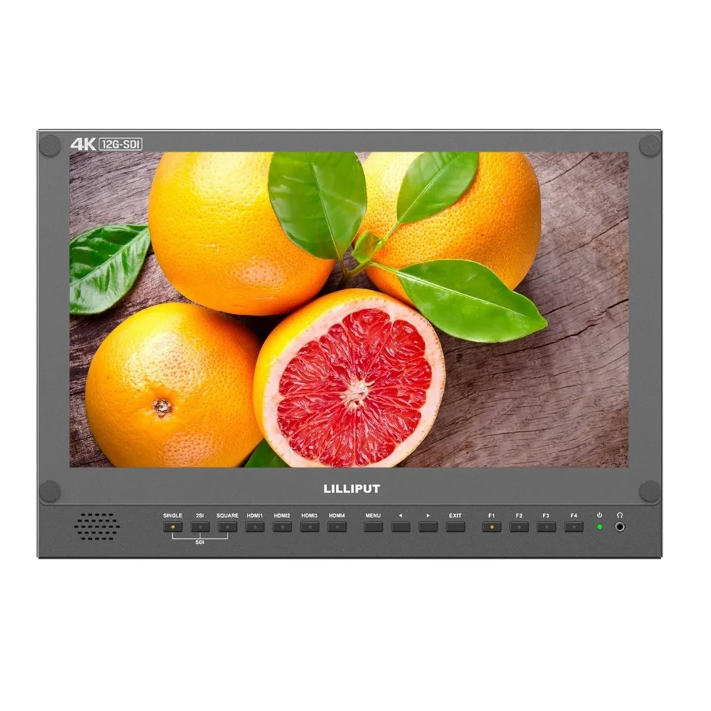 Lilliput BM150-12G 15.6" 3840*2160 12G SDI 4K Monitor Carry-on Broadcast Monitor 4K HDMI TALLY for Camera,12G-SDI Single-Link