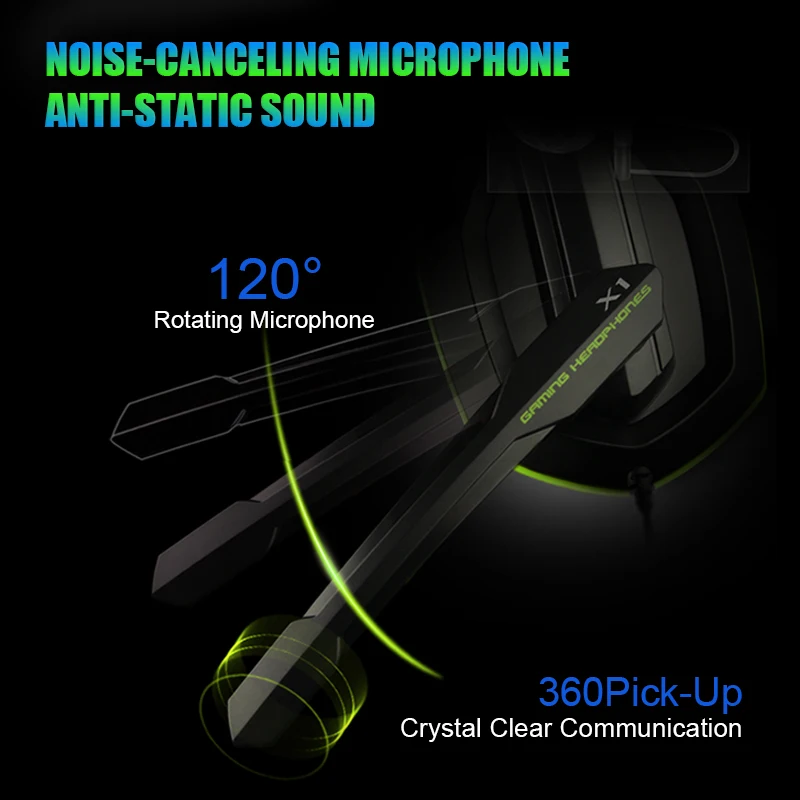 Over ear Computer Gaming Headset Professional Gamer Headphone Super Bass with Microphone Stereo Wired Headphones for PC PS4 Xbox