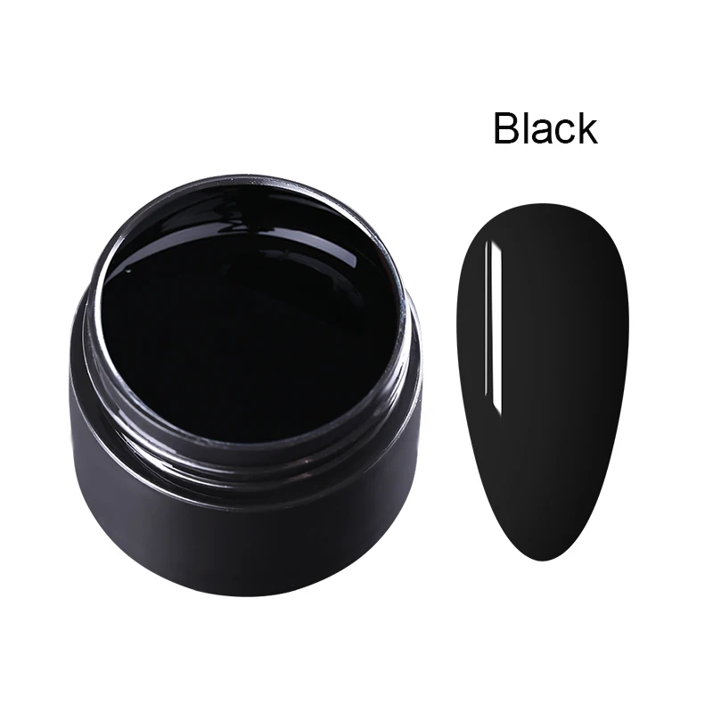 5ml Black gel NICOLE DIARY Блестящий Гель-лак Блестящие Блестки долговечный замачиваемый УФ-гель для ногтей Красный Розовый Цвет Гель-лак для ногтей 5 мл - Цвет: 5ml Black gel