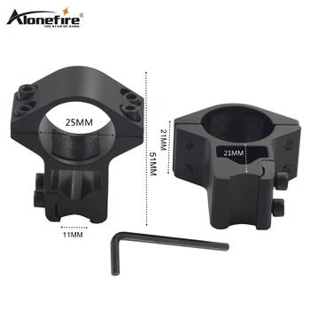

Alonefire M43 25mm Ring 20mm Rail Dovetail Base Weaver Adapter Airsoft Rifle Shot gun light Laser Sight Scope Mounts Holder Clip
