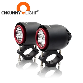 

CNSUNNYLIGHT LED Motorcycle Flash Headlight 20W 3400LM Strobe Fog DRL Headlamp Spotlight Driving Light DIY External Lamp