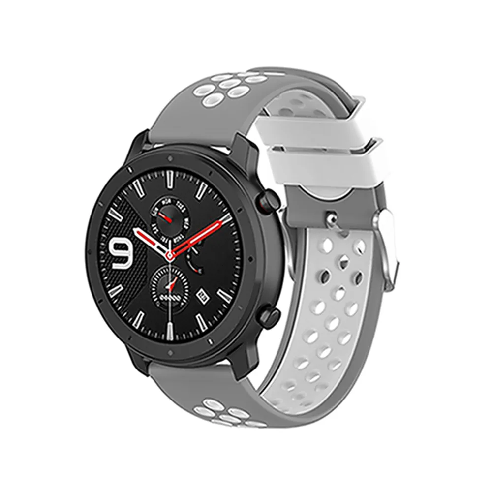 22 мм силиконовый браслет для huawei Watch GT для Ticwatch pro/E2/S2 для samsung/Asus/LG/Garmin Смарт часы ремешок браслет